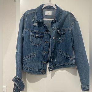 Cropped Jean Jacket size M